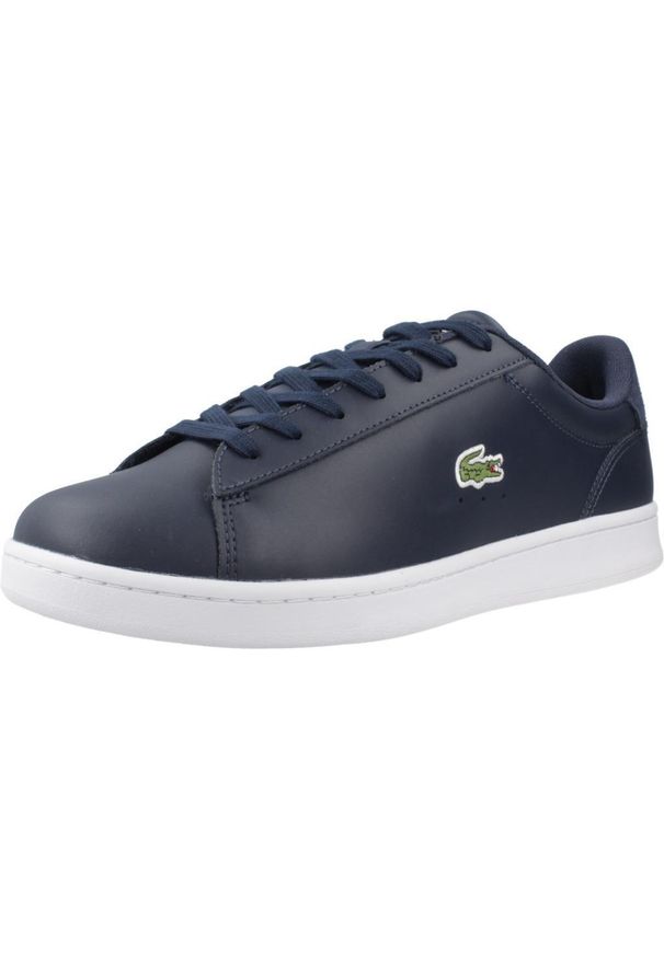 Tenisówki Lacoste Model Carnaby Set Kolor Niebieski. Kolor: niebieski. Materiał: tkanina, skóra. Sport: turystyka piesza