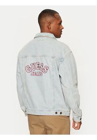 Guess Kurtka jeansowa M4BN38 D5DO1 Niebieski Regular Fit. Kolor: niebieski. Materiał: jeans, bawełna