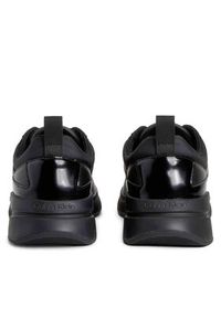 Calvin Klein Sneakersy Low Top Lace Up Mix HM0HM01044 Czarny. Kolor: czarny. Materiał: skóra