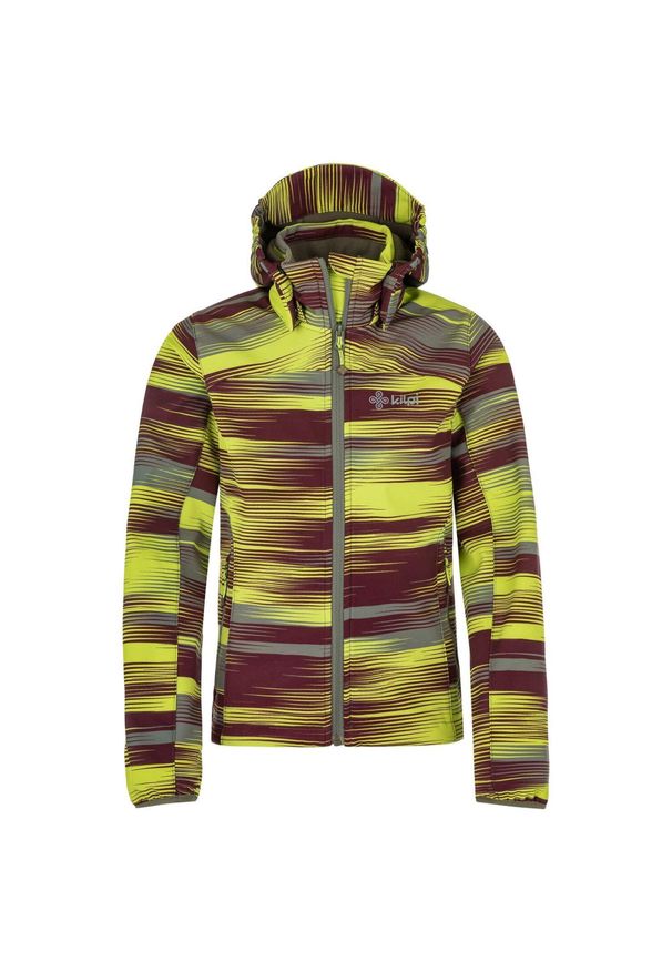 Chłopięca kurtka softshell Kilpi RAVIO-J. Kolor: zielony. Materiał: softshell. Sezon: wiosna, jesień. Sport: turystyka piesza