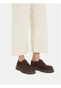 Badura Półbuty EO-ARLETH-25FW12 Brązowy. Kolor: brązowy. Materiał: zamsz, skóra