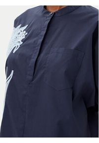 Artigli - ARTIGLI Bluzka ACBL002227 Granatowy Regular Fit. Kolor: niebieski. Materiał: bawełna #4