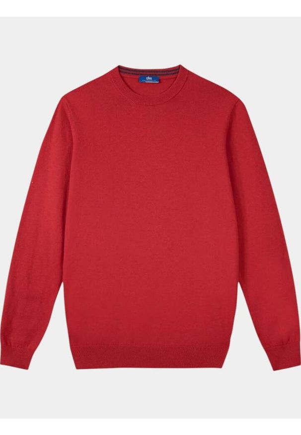 Sweter męski TBS Malykron. Kolor: czerwony