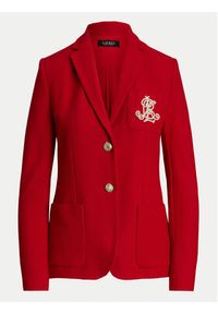 Lauren Ralph Lauren - LAUREN RALPH LAUREN Marynarka 200797305017 Czerwony Slim Fit. Kolor: czerwony. Materiał: bawełna #4