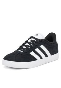 Adidas - adidas Sneakersy VL COURT 3.0 K ID6313 Czarny. Kolor: czarny. Materiał: zamsz, skóra #6