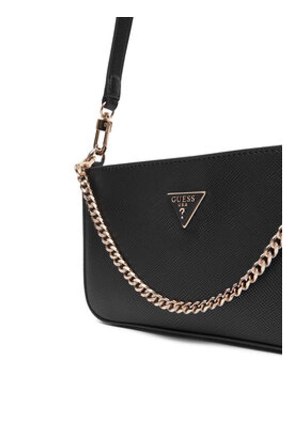 Guess Torebka Noelle II Mini HWZG96 72720 Czarny. Kolor: czarny. Materiał: skórzane
