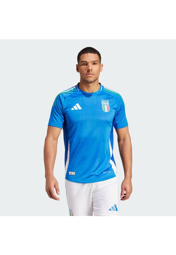 Adidas - Koszulka Italy 2024 Home Authentic. Kolor: niebieski. Sport: piłka nożna