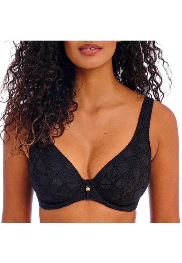 FREYA ACTIVE - Damski kostium kąpielowy bez ramiączek na fiszbinach Freya Nomad Nights. Kolor: czarny