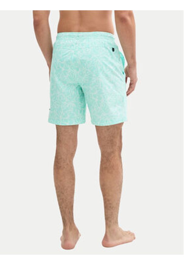 Tom Tailor Szorty kąpielowe 1045070 Zielony Regular Fit. Kolor: zielony. Materiał: syntetyk