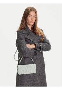 Calvin Klein Jeans Torebka Rouched Zip Top Bag LV04K3090G Szary. Kolor: szary. Materiał: skórzane #1