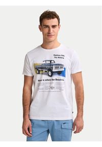 Petrol Industries T-Shirt M-1050-TSR604 Biały Regular Fit. Kolor: biały. Materiał: bawełna