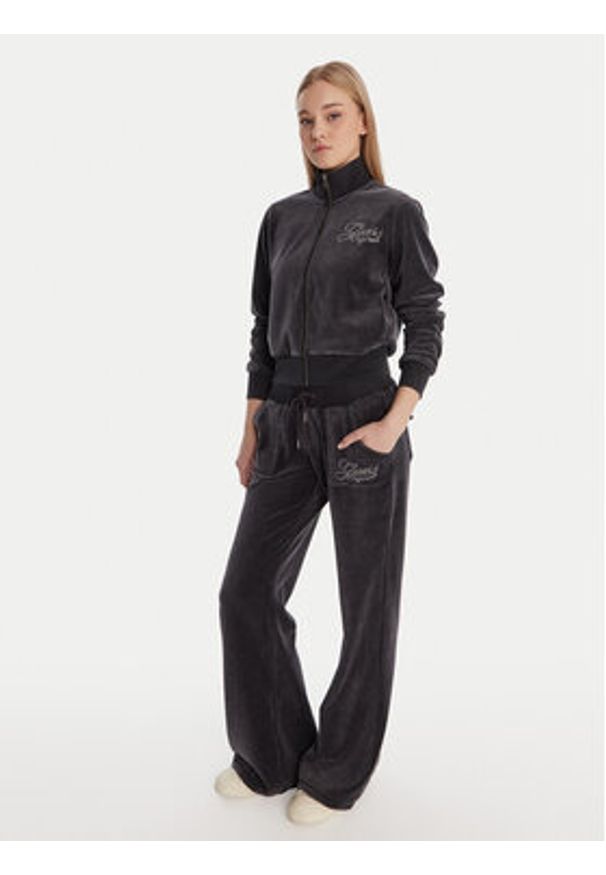 Guess Bluza W6RQ26 KCUF1 Granatowy Regular Fit. Kolor: niebieski. Materiał: syntetyk