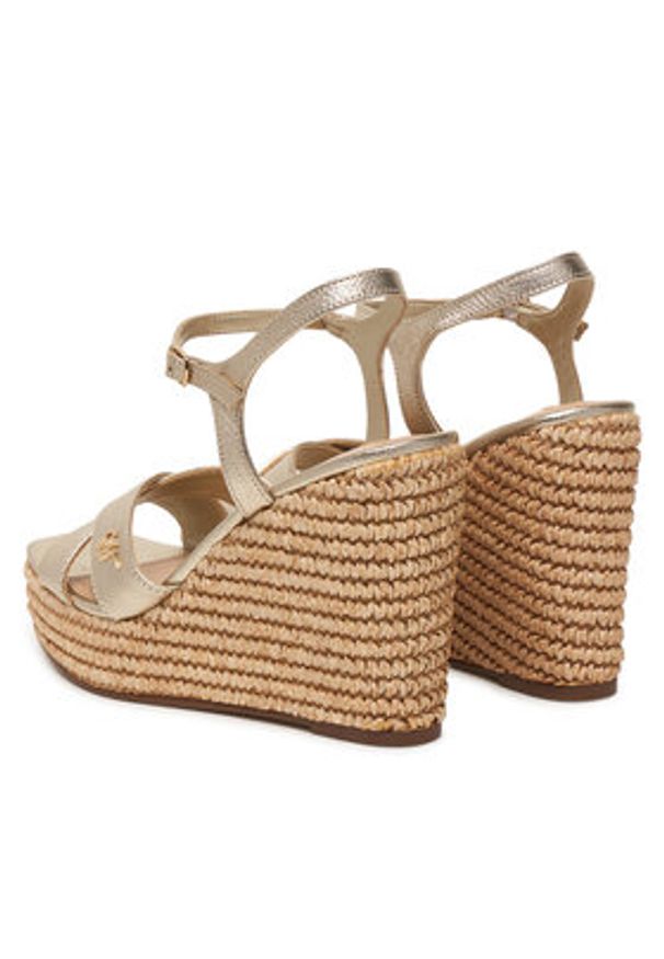 Steve Madden Espadryle 11005570 Złoty. Kolor: złoty. Materiał: skóra