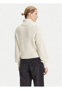 Calvin Klein Jeans Golf LV047D349G Écru Loose Fit. Typ kołnierza: golf. Materiał: bawełna #5