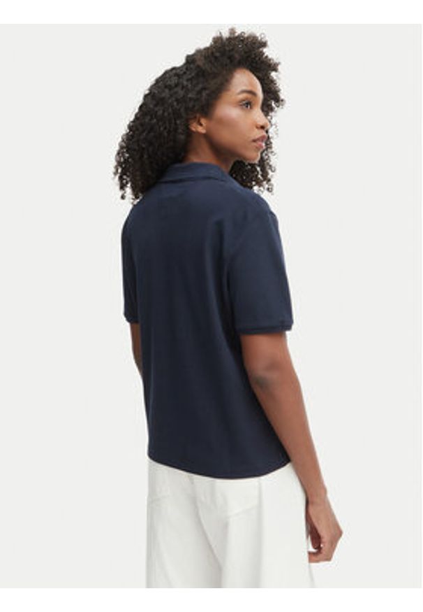 TOMMY HILFIGER - Tommy Hilfiger Polo WW0WW48720 Granatowy Relaxed Fit. Typ kołnierza: polo. Kolor: niebieski. Materiał: bawełna