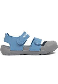 Sandały New Balance Jr SYA809R3 niebieskie. Zapięcie: rzepy. Kolor: niebieski. Materiał: materiał. Wzór: paski. Styl: młodzieżowy, sportowy #6