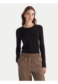 Liu Jo Sweter MF5226 MS49I Czarny Regular Fit. Kolor: czarny. Materiał: syntetyk