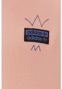 adidas Originals - Bluza bawełniana. Kolor: pomarańczowy. Materiał: bawełna. Wzór: nadruk #4