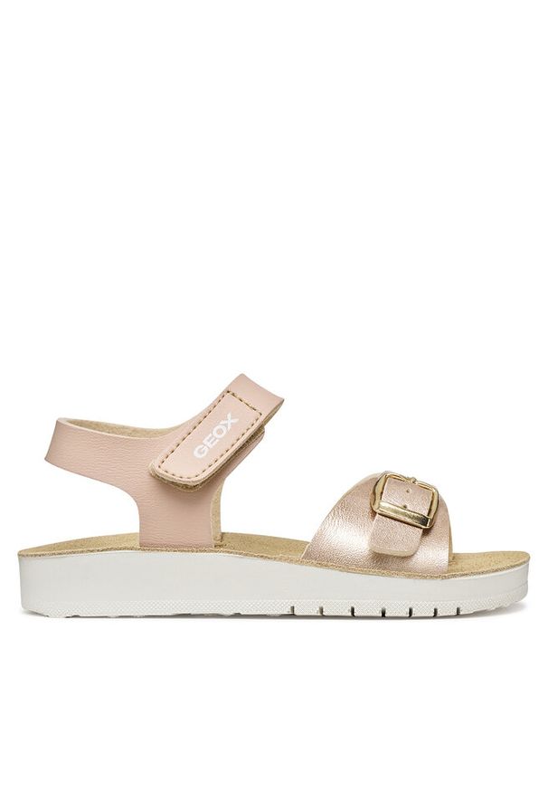 Sandały Geox. Kolor: różowy