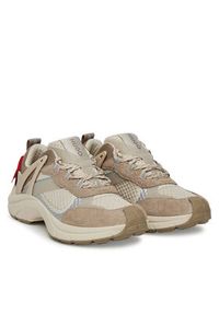 Hugo - HUGO Sneakersy GO2 50536259 Beżowy. Kolor: beżowy. Materiał: zamsz, skóra