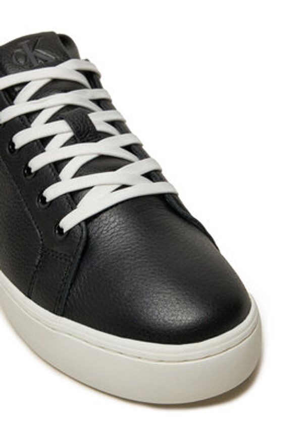Calvin Klein Jeans Sneakersy YM0YM01164 Czarny. Kolor: czarny. Materiał: skóra
