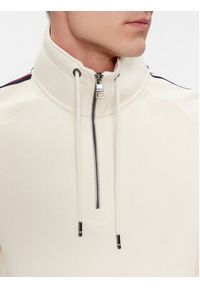 TOMMY HILFIGER - Tommy Hilfiger Bluza Global Stripe MW0MW33661 Beżowy Regular Fit. Kolor: beżowy. Materiał: syntetyk #2