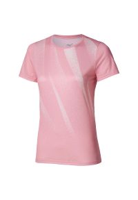Koszulka damska Mizuno Core Graphic Wos. Kolor: różowy. Sport: bieganie #1