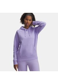 Bluza Under Armour Rival Fleece Hoodie. Kolor: fioletowy. Materiał: polar. Sezon: zima #1