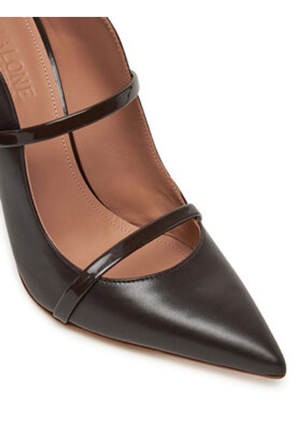 MALONE SOULIERS Klapki Maureen 100-355 Brązowy. Kolor: brązowy. Materiał: skóra