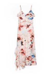 Desigual Sukienka letnia Mallo 26SWVK35 Różowy Slim Fit. Kolor: różowy. Materiał: syntetyk. Sezon: lato #3