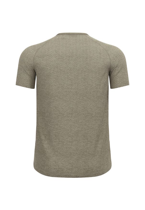 Koszulka męska Odlo ESSENTIAL SEAMLESS T-shirt crew neck l/s. Kolor: brązowy. Sport: bieganie