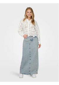 only - ONLY Koszula Bobby 15314566 Biały Cropped Fit. Kolor: biały. Materiał: bawełna #5
