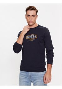 Guess Longsleeve M4RI34 J1314 Granatowy Slim Fit. Kolor: niebieski. Materiał: bawełna. Długość rękawa: długi rękaw #1