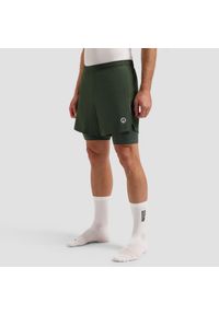 ROGELLI - Szorty Rogelli Essential. Kolor: zielony. Sezon: lato. Sport: bieganie