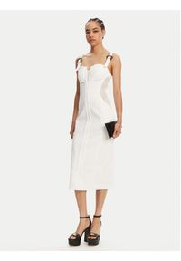 Versace Jeans Couture Sukienka jeansowa 78HAO951 Biały Slim Fit. Kolor: biały. Materiał: bawełna #3