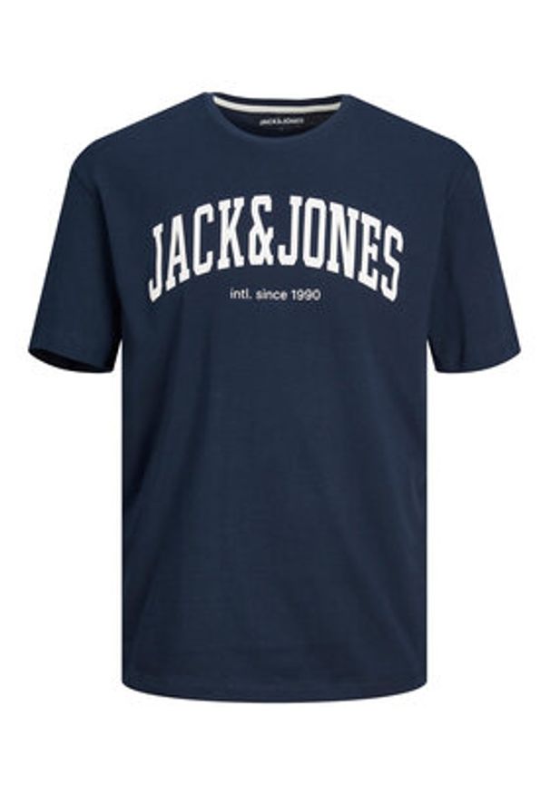 Jack & Jones T-Shirt Josh 12236514 Granatowy Relaxed Fit. Kolor: niebieski. Materiał: bawełna