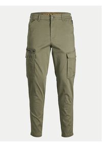 Jack & Jones - Jack&Jones Spodnie materiałowe Stace 12194246 Zielony Tapered Fit. Kolor: zielony. Materiał: bawełna #4
