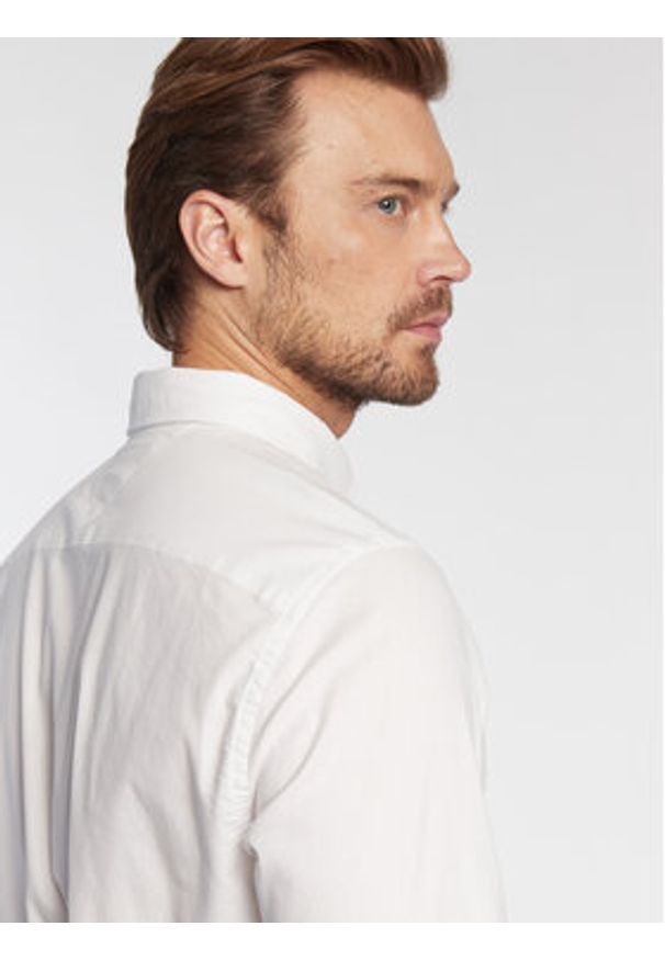 TOMMY HILFIGER - Tommy Hilfiger Koszula Oxford MW0MW25037 Biały Regular Fit. Kolor: biały. Materiał: bawełna