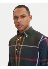 Barbour Koszula Harris MSH5071TN11 Zielony Tailored Fit. Kolor: zielony. Materiał: bawełna #2