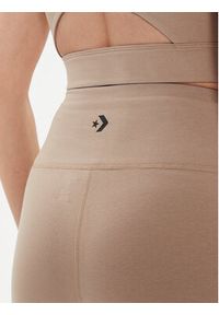 Converse Szorty sportowe W Wordmark Bike Short 10024539-A10 Beżowy Skinny Fit. Kolor: beżowy. Materiał: bawełna #3