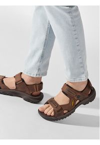 keen - Keen Sandały Targhee III Open Toe Sandal 1022423 Brązowy. Nosek buta: otwarty. Kolor: brązowy. Materiał: nubuk, skóra #4