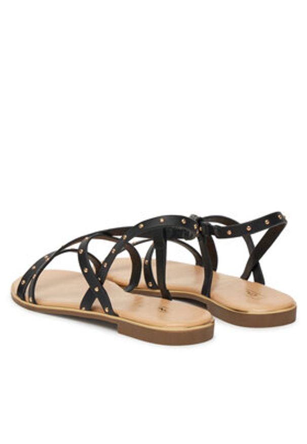 ONLY Shoes Sandały Onlmari-4 Pu Studs 15342339 Czarny. Kolor: czarny. Materiał: skóra