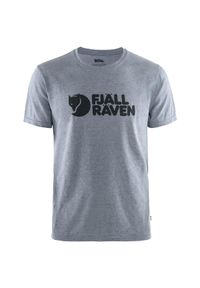 Fjällräven - Koszulka z bawełny męska Fjallraven Logo T-shirt. Kolor: szary. Materiał: bawełna #1