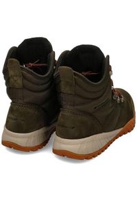 columbia - Buty trekkingowe męskie Columbia Fairbanks Omniheat. Wysokość cholewki: za kostkę. Zapięcie: sznurówki. Kolor: brązowy, zielony, wielokolorowy. Materiał: skóra, syntetyk, materiał. Szerokość cholewki: normalna