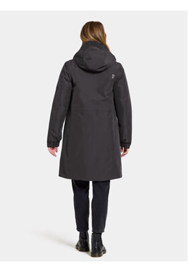 Didriksons Parka Bente Wns Parka 504921 Czarny Regular Fit. Kolor: czarny. Materiał: syntetyk