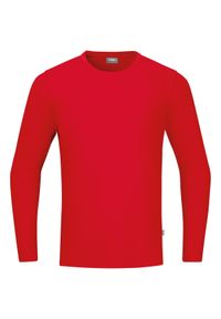 Koszulka z długim rękawem Jako Organic. Kolor: czerwony. Materiał: bawełna. Długość rękawa: długi rękaw. Długość: długie #1