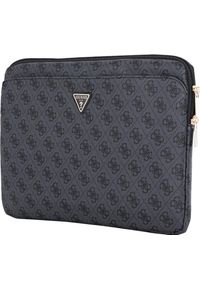 Etui Guess 4G Zipper Pocket Triangle Logo Sleeve 14'' czarny. Kolor: czarny. Materiał: skóra ekologiczna. Styl: elegancki #3