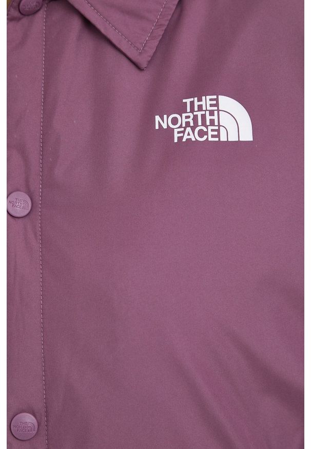 The North Face Kurtka kolor fioletowy przejściowa. Okazja: na co dzień. Kolor: fioletowy. Materiał: tkanina. Styl: casual