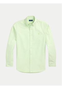 Polo Ralph Lauren Koszula 710968913006 Zielony Custom Fit. Typ kołnierza: polo. Kolor: zielony. Materiał: bawełna #6