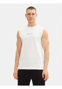 Calvin Klein Underwear Tank top LV00NM2878 Biały Regular Fit. Kolor: biały. Materiał: bawełna